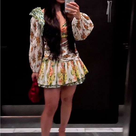 Zimmerman Golden Surfer Dress ( DUA LIPA )